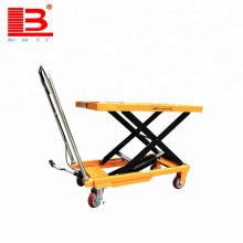 1000kg High quality Manually hydraulic scissor cart lift table